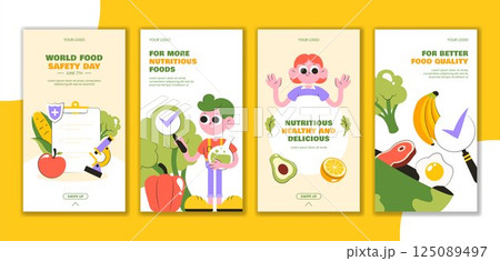 Flat Style World Food Safety Day Social Media Stories Design for Online Awareness Flat Style World Food Safety Day Social Media Stories Design for Online Awareness 125089497