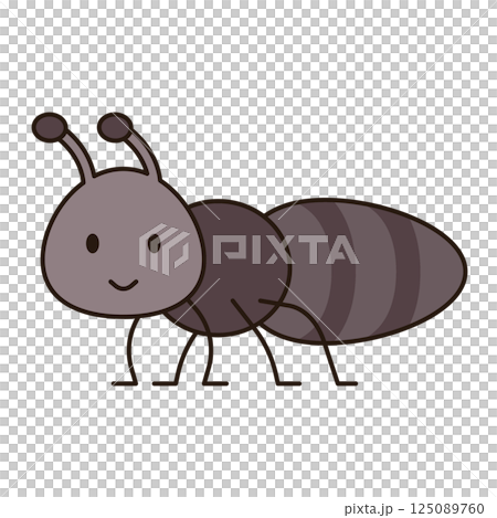 ANT cute animal illustration outline doodle simple kawaii Japanese style drawing kiddy icon minimalist symbol isolated ANT cute animal illustration outline doodle simple kawaii Japanese style drawing kiddy icon minimalist symbol isolated 125089760