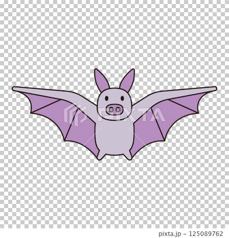 BAT cute animal illustration outline doodle simple kawaii Japanese style drawing kiddy icon minimalist symbol isolated BAT cute animal illustration outline doodle simple kawaii Japanese style drawing kiddy icon minimalist symbol isolated 125089762