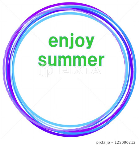 エンジョイ　サマー　enjoy summer　暑中見舞い　 125090212