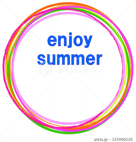 エンジョイ　サマー　enjoy summer　暑中見舞い　 125090220