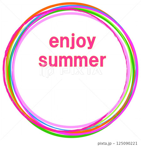 エンジョイ　サマー　enjoy summer　暑中見舞い　 125090221