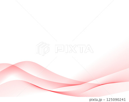 赤色のウェーブの背景(波のフレーム) 赤色のウェーブの背景(波のフレーム) 125090241