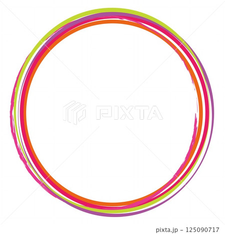 フレーム　輪　円　丸　ホワイトスペース 125090717