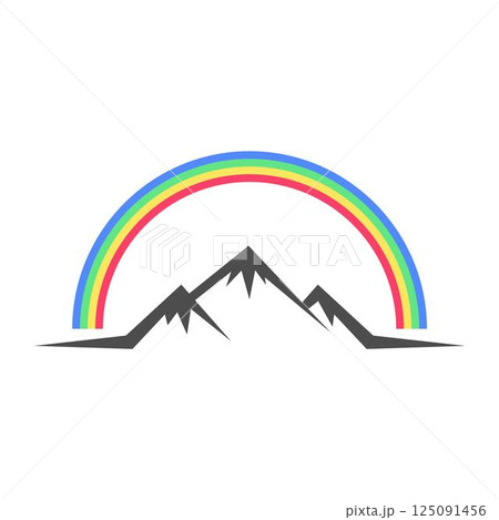 Mountain peak logo design Mountain peak logo design 125091456