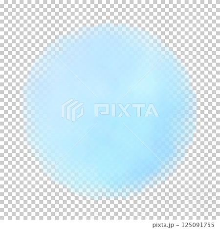 Cool blue watercolor round texture background material 125091755