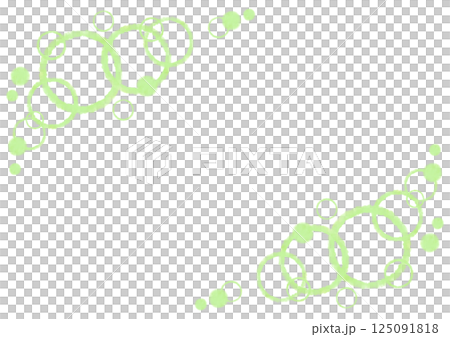 Cute green watercolor simple background material decorative frame 125091818