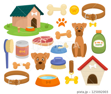 Dog collection clipart design illustration 125092003