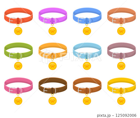 Dog collar clipart design illustration 125092006