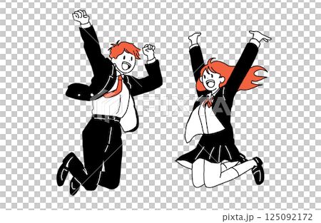 High school student to jump High school student to jump 125092172