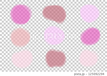 一組造型寬鬆、色彩鮮豔柔和的鏡框。 125092294