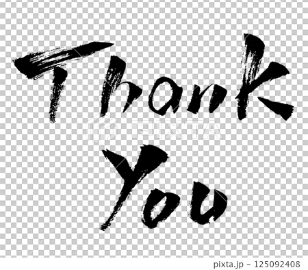 謝謝 Sankyuu 刷字符插圖圖標 125092408