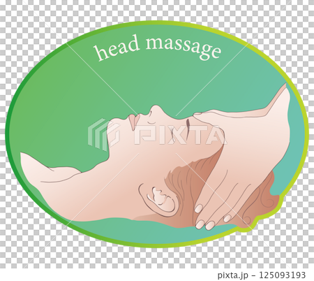 頭部按摩,壓力點,頭部水療,頭部治療 頭部按摩,壓力點,頭部水療,頭部治療 125093193