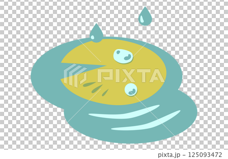 滴る雫と池に浮かぶ蓮の葉 滴る雫と池に浮かぶ蓮の葉 125093472