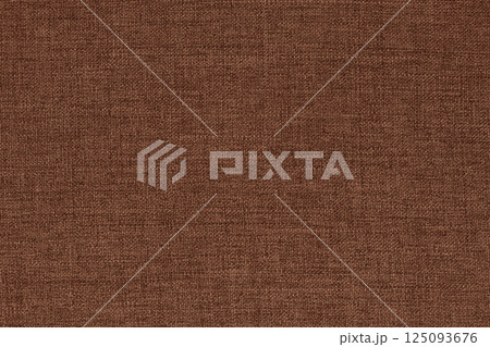 Dark brown linen fabric cloth texture background, seamless pattern of natural textile. 125093676