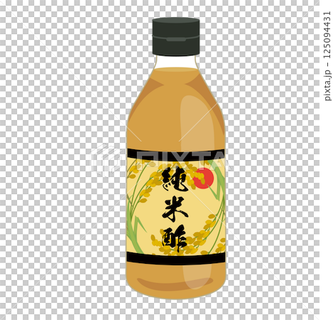 瓶裝純米醋的簡單圖示 125094431