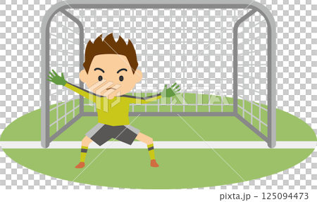 Soccer goalkeeper image illustration Soccer goalkeeper image illustration 125094473