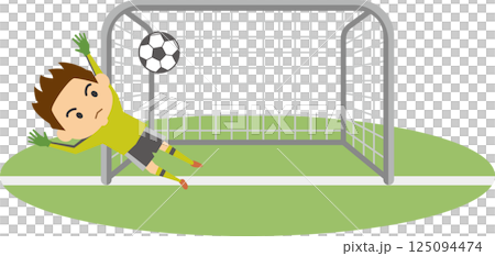 足球守門員圖像插圖 足球守門員圖像插圖 125094474