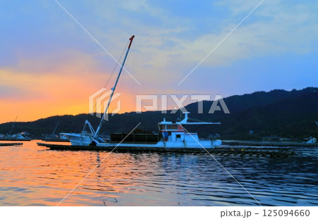 宮島　かきの水揚げ 125094660