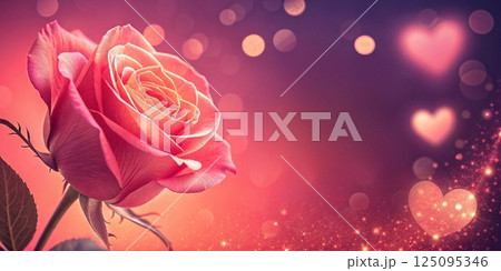 red rose on black background 125095346