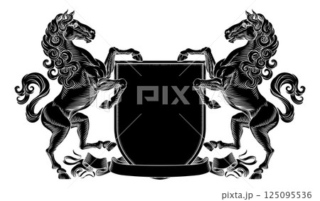 Heraldry Crest Horse Coat Of Arms Heraldic Shield Heraldry Crest Horse Coat Of Arms Heraldic Shield 125095536