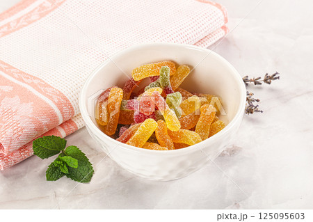 Sweet and sour marmalade worms Sweet and sour marmalade worms 125095603