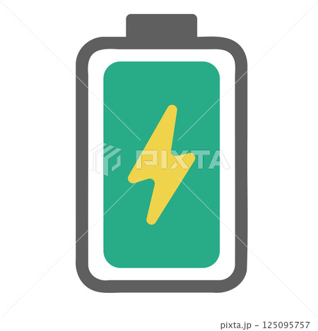 電池　充電中 125095757