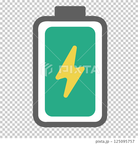 電池　充電中 125095757