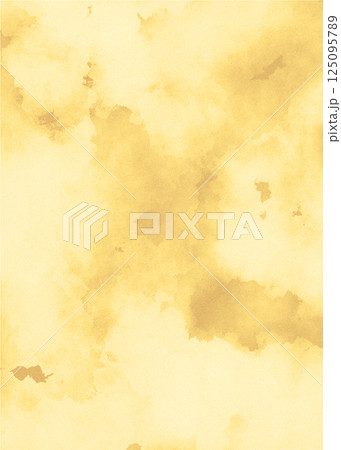 黄土色の水彩テクスチャ背景 125095789