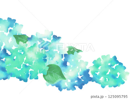 紫陽花のある背景 紫陽花のある背景 125095795