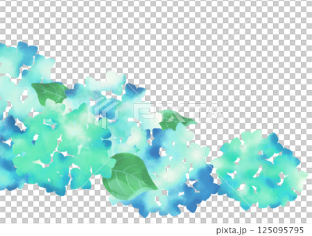 紫陽花のある背景 紫陽花のある背景 125095795