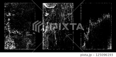 Black and white grunge. Distress overlay texture. Abstract surface dust and rough dirty wall background concept. Distress illustration simply place over object to create grunge effect. Vector EPS10. 125096193