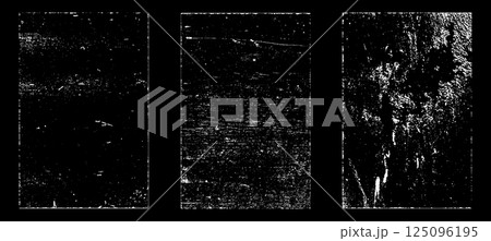 Black and white grunge. Distress overlay texture. Abstract surface dust and rough dirty wall background concept. Distress illustration simply place over object to create grunge effect. Vector EPS10. 125096195