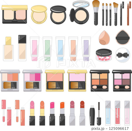 コスメのイラスト集 125096617
