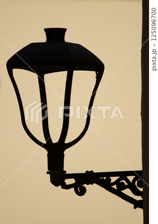 Lantern in a street of Vegueta. Lantern in a street of Vegueta. 125096700