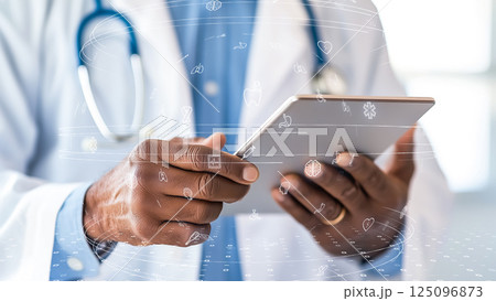 未来的なAI遠隔医療コンセプト 125096873