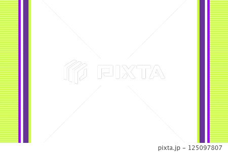 フレーム　ホワイトスペース　ストライプ　ボーダー 125097807