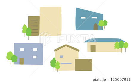 住宅のイラスト 125097911