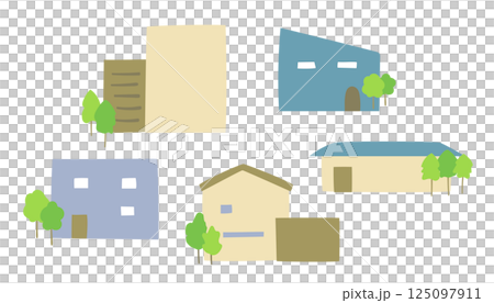 住宅のイラスト 125097911