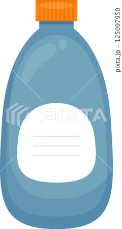 Bottle with label clipart design illustration 125097950