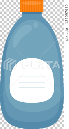 Bottle with label clipart design illustration 125097950