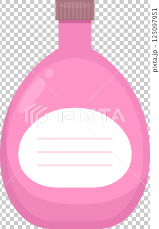 Bottle with label clipart design illustration Bottle with label clipart design illustration 125097951