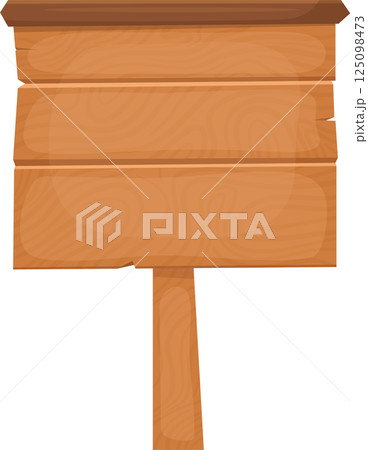 Wooden sign clipart design illustration Wooden sign clipart design illustration 125098473