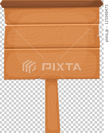 Wooden sign clipart design illustration Wooden sign clipart design illustration 125098473