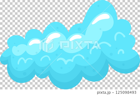 Soap foam clipart design illustration Soap foam clipart design illustration 125098493