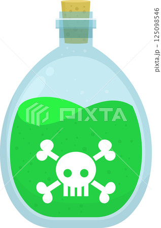 Poison bottle clipart design illustration 125098546