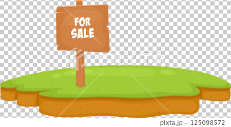 Land for sale clipart design illustration 125098572