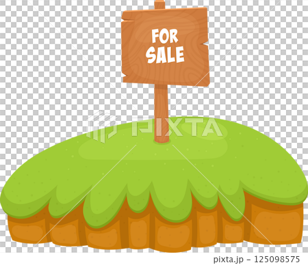 Land for sale clipart design illustration 125098575