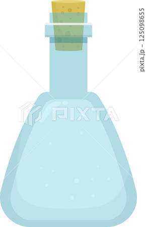 Empty glass bottle clipart design illustration 125098655