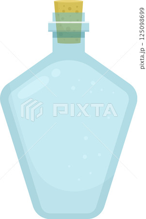 Empty glass bottle clipart design illustration 125098699